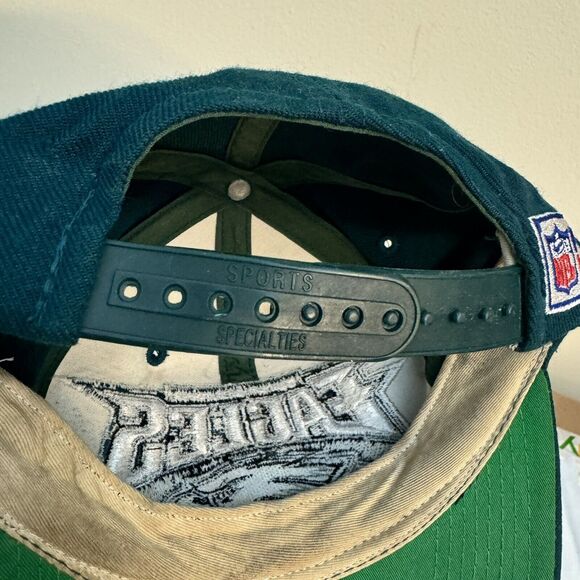 Vintage Philadelphia Eagles Snapback Hat Adjustable Sports Specialties NFL 90s - Picture 7 of 10